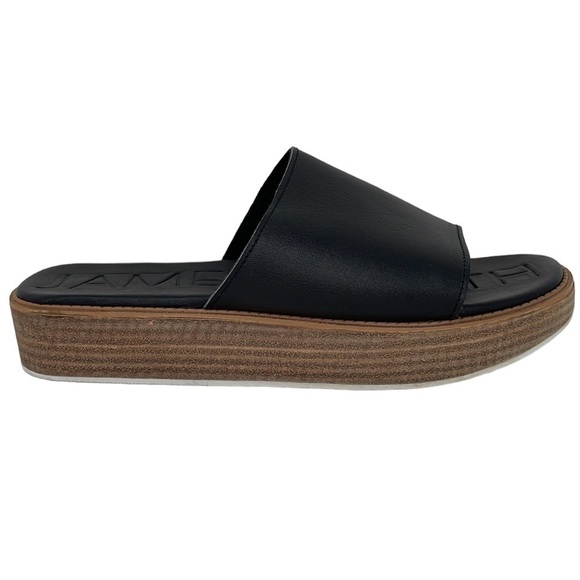 James Smith Shoes Platforms Slip on Sandals Black Size 38 - Picture 1 of 14